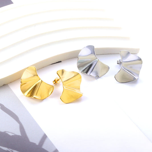 Creative Stud Earrings Female Half-piece Glossy Shaped-Jewearrings