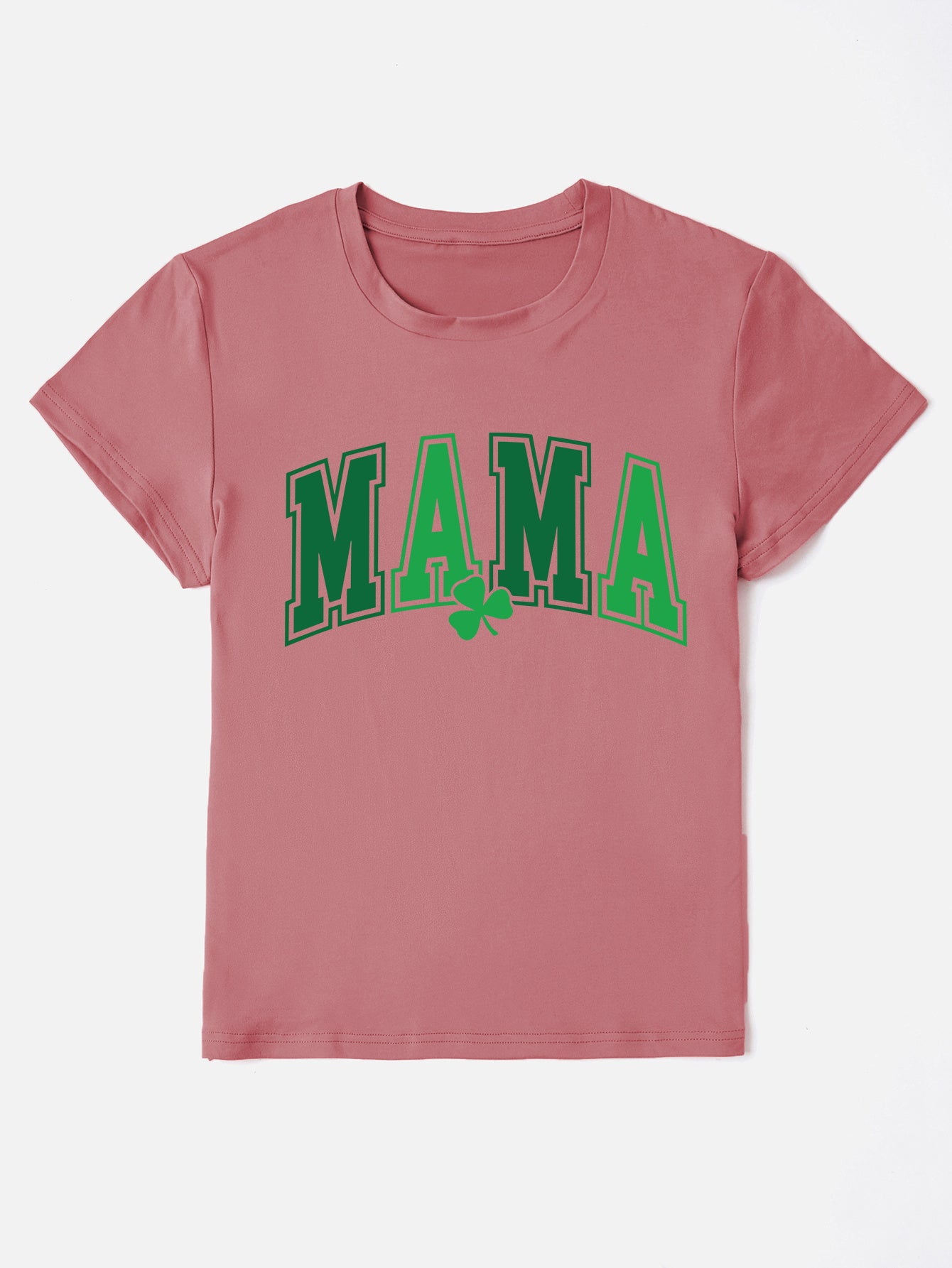 MAMA Round Neck Short Sleeve T-Shirt-Jewearrings