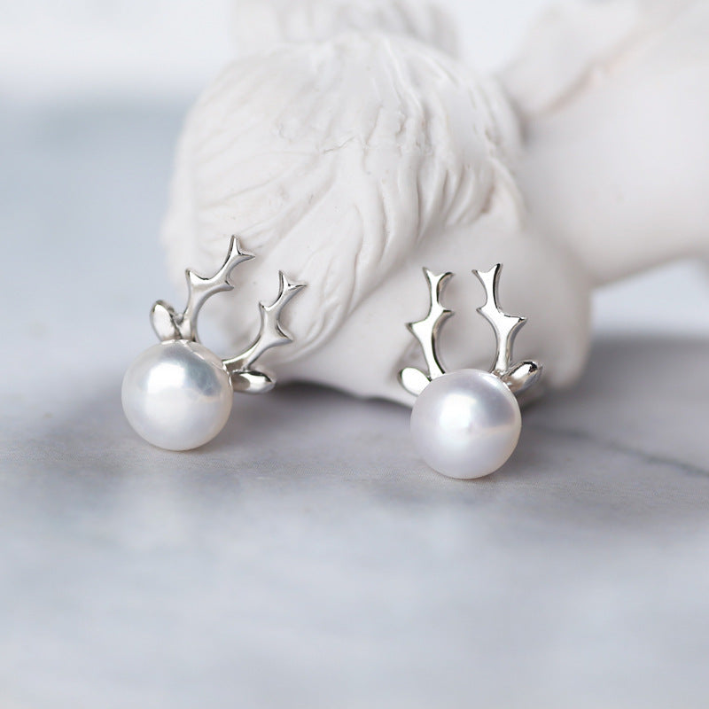 S925 Silver Pearl Earrings Jewelry-Jewearrings