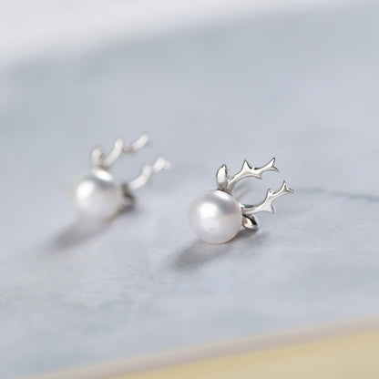 S925 Silver Pearl Earrings Jewelry-Jewearrings