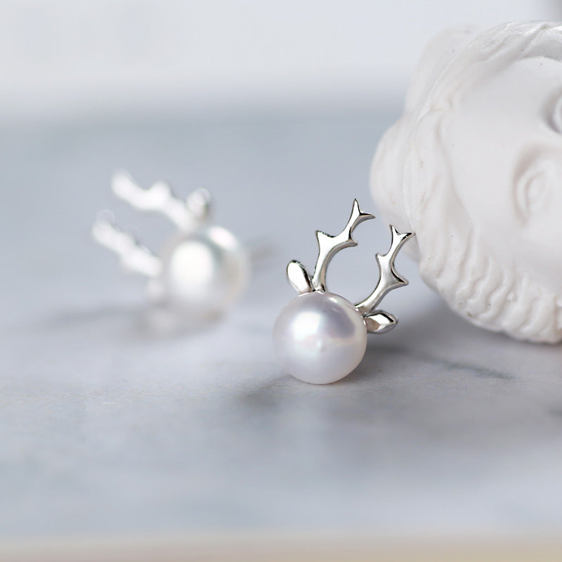 S925 Silver Pearl Earrings Jewelry-Jewearrings