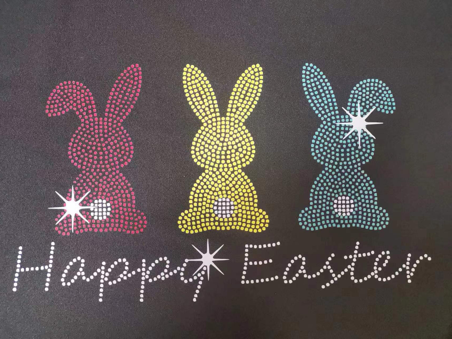 HAPPY EASTER Graphic Round Neck T-Shirt-Jewearrings