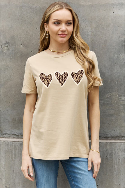 Simply Love Simply Love Full Size Heart Graphic Cotton Tee-Jewearrings