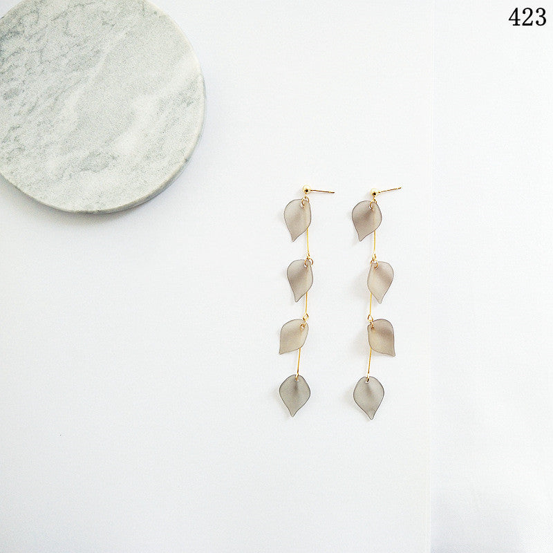 S925 Silver Needle Plated 14K Real Gold Agate Earrings-Jewearrings