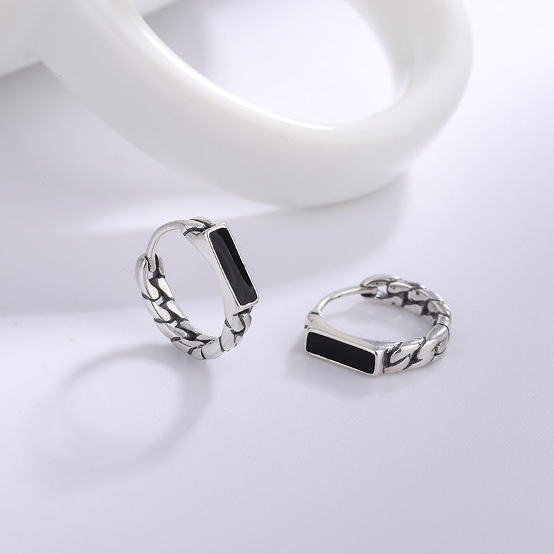 Hip Hop Style Earrings For Men And Women Retro Ear Clip Minimalist Design Earrings-Jewearrings