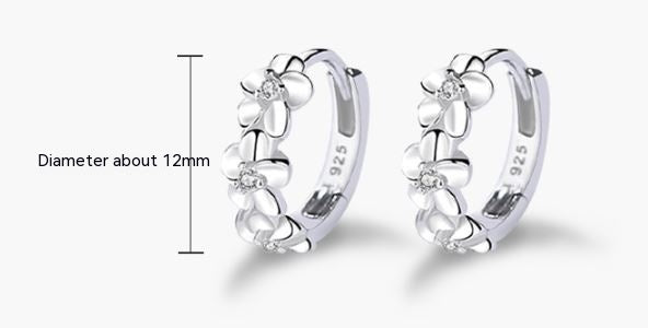 Sterling Silver Female Earrings New Trendy Simple Temperament-Jewearrings