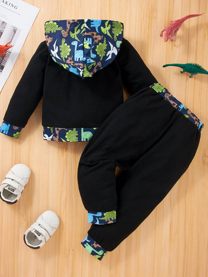 DINOSAUR Hoodie and Pants Set-Jewearrings