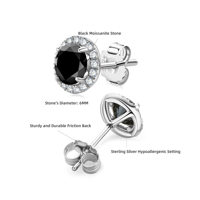 Moissanite Stud Earrings For Women Exquisite-Jewearrings