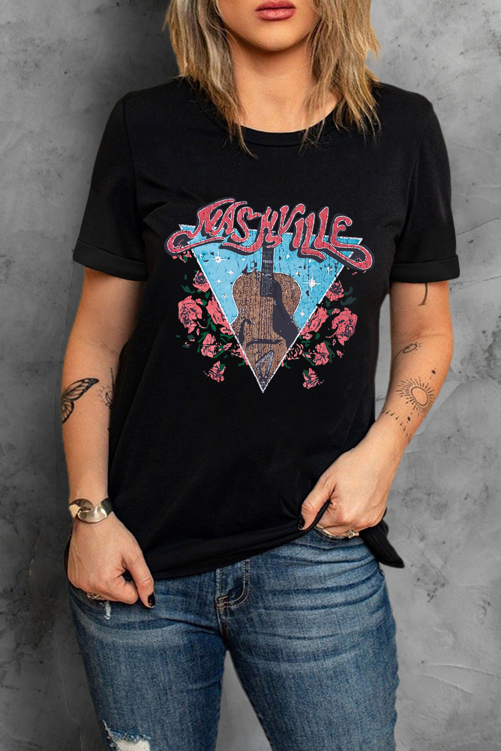 NASHVILLE Graphic T-Shirt-Jewearrings