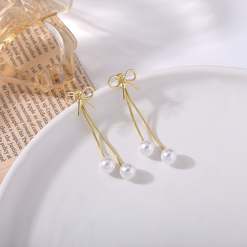 Temperament Earrings Sterling Silver Cold Wind Female-Jewearrings