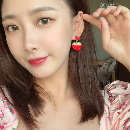 Women's Fashion Simple Silver Pin Cute Earrings-Jewearrings