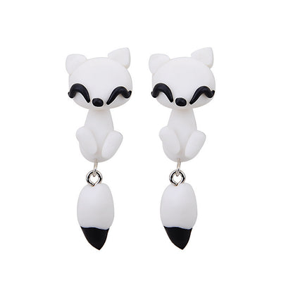 Ladies Fashion Cartoon Carrot Clip Stud Earrings-Jewearrings