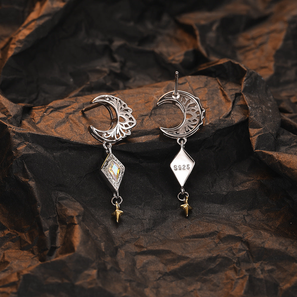 925 Sterling Silver Creative And Slightly Luxury High-grade Earrings-Jewearrings