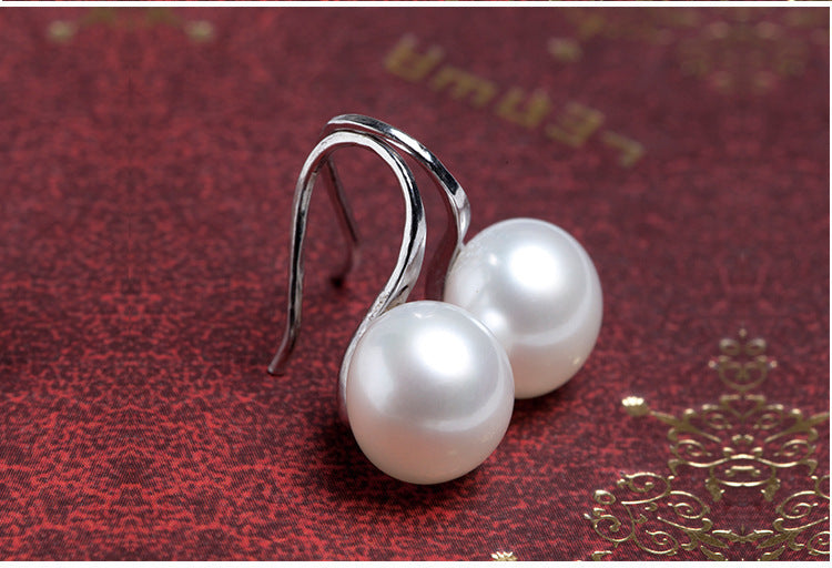 Micro-set pearl earrings-Jewearrings