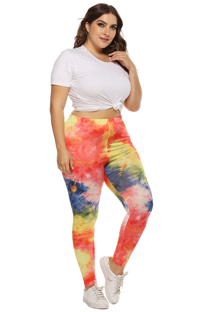 Plus Size Tie Dye Legging-Jewearrings