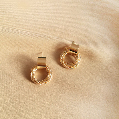 Stud Earrings Temperament Geometric Shape Earrings New Personality-Jewearrings