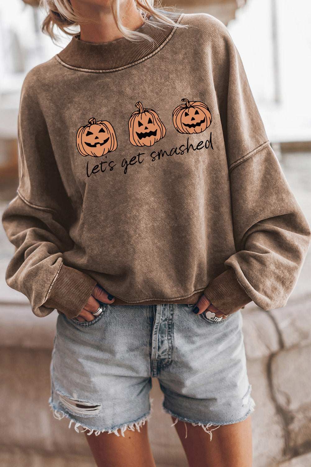 LET'S GET SMASHED Graphic Sweatshirt-Jewearrings