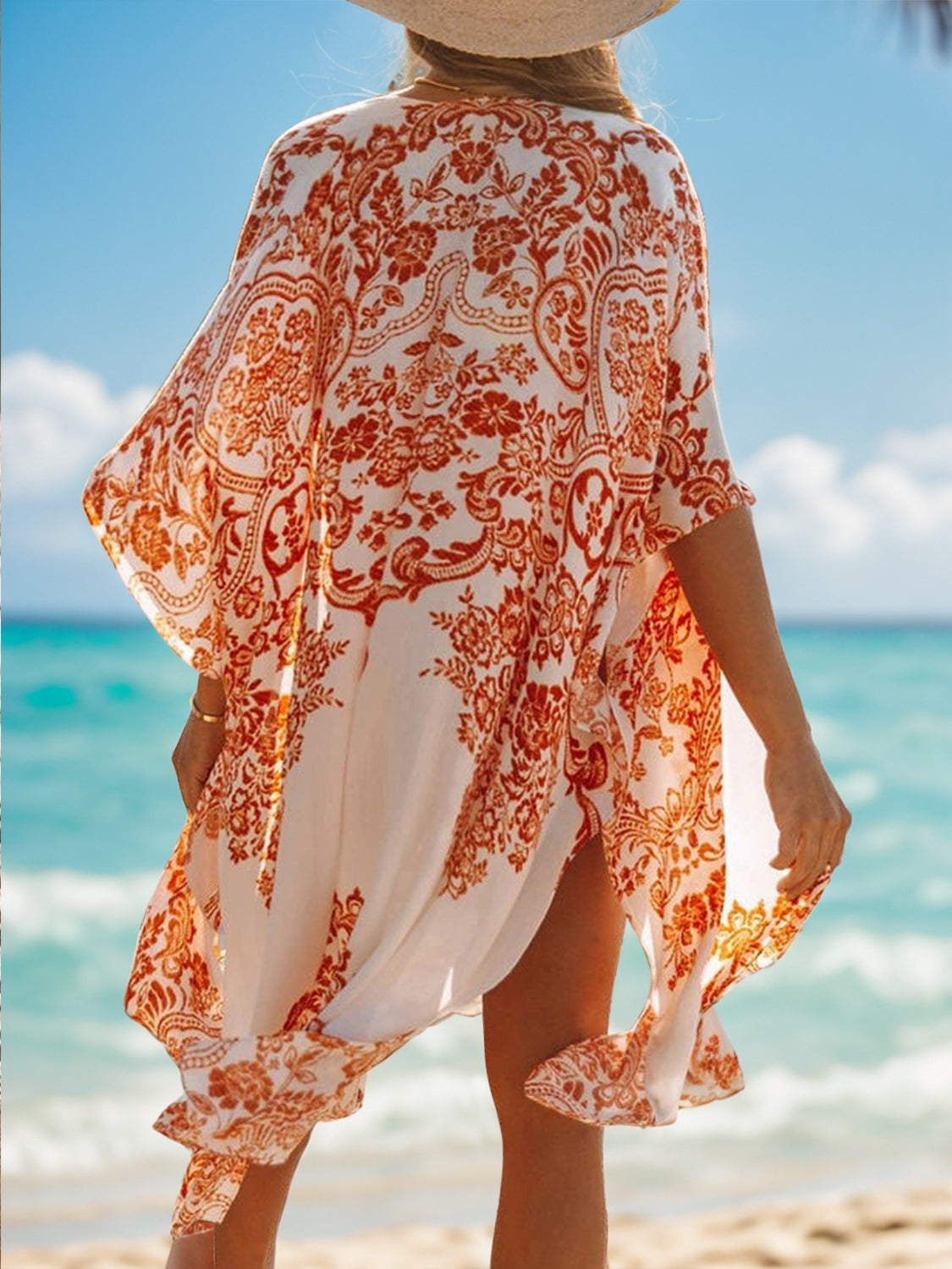 Printed Open Front Cover-Up-Jewearrings