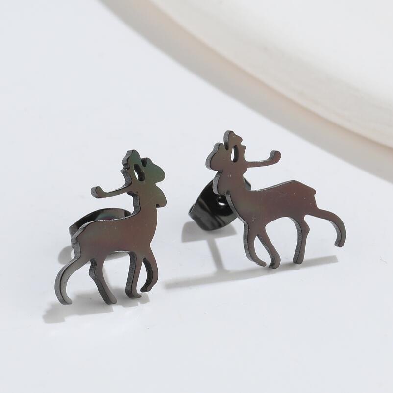 Cute Elf Animal Stud Earrings For Women Ins Style Personalized Earclip-Jewearrings