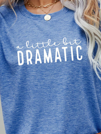 A LITTLE BIT DRAMATIC Graphic Tee-Jewearrings