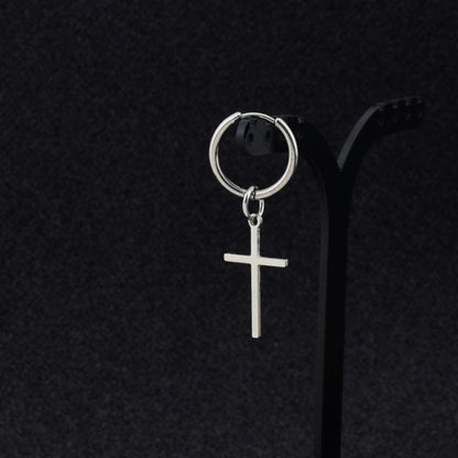 Cross stud earrings-Jewearrings