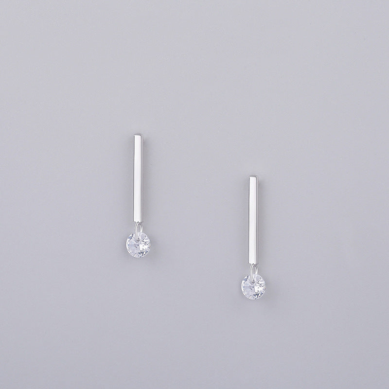 S925 sterling silver jewelry simple personality earrings-Jewearrings