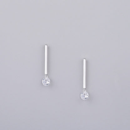 S925 sterling silver jewelry simple personality earrings-Jewearrings