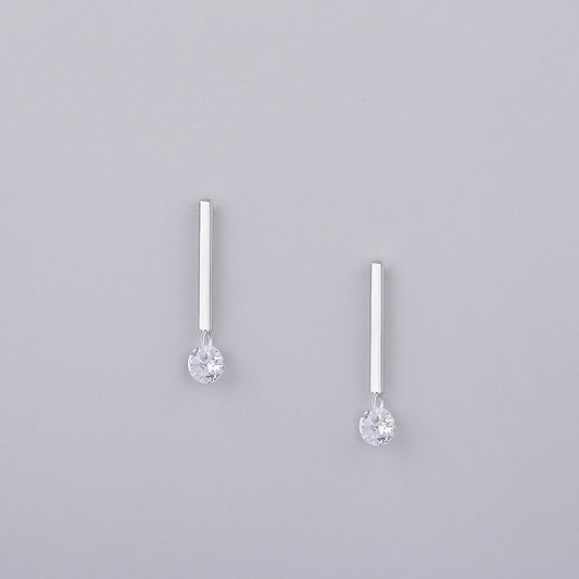 S925 sterling silver jewelry simple personality earrings-Jewearrings