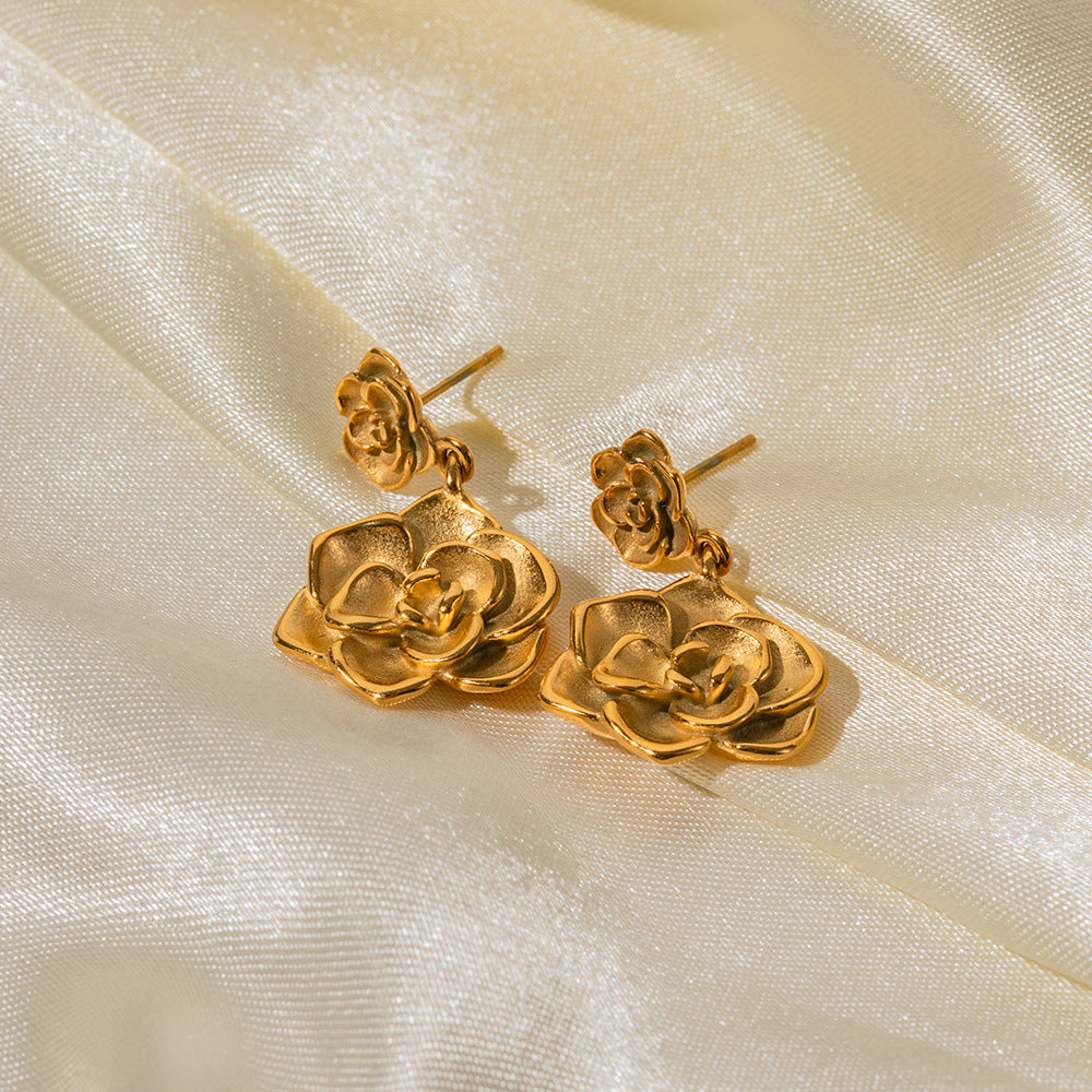 Thelma Gold Earrings-Jewearrings