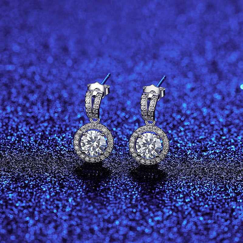 PAG & MAG Moissanite Earrings S925 Sterling Silver Stud Earrings-Jewearrings