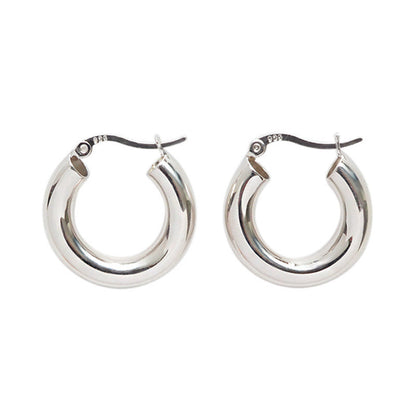 Sterling Silver Oversized Bold Earrings Design Sense-Jewearrings