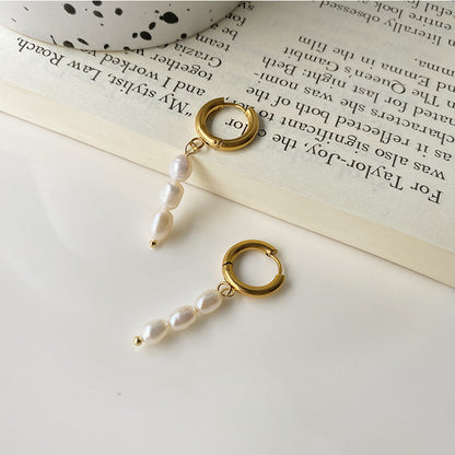 Women's Fashion Simple Pearl Earrings-Jewearrings