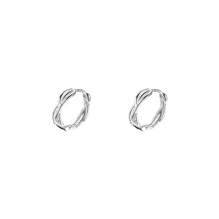 Women's Simple S925 Sterling Silver Thorn Earrings-Jewearrings