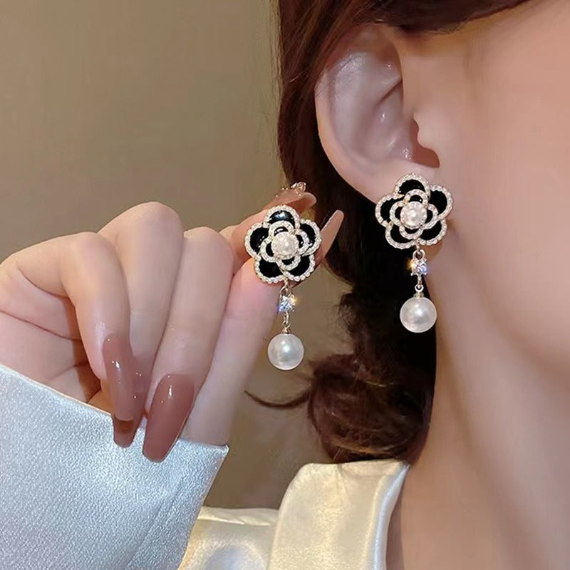 Women's Fashion Temperament Pearl Vintage Earrings-Jewearrings