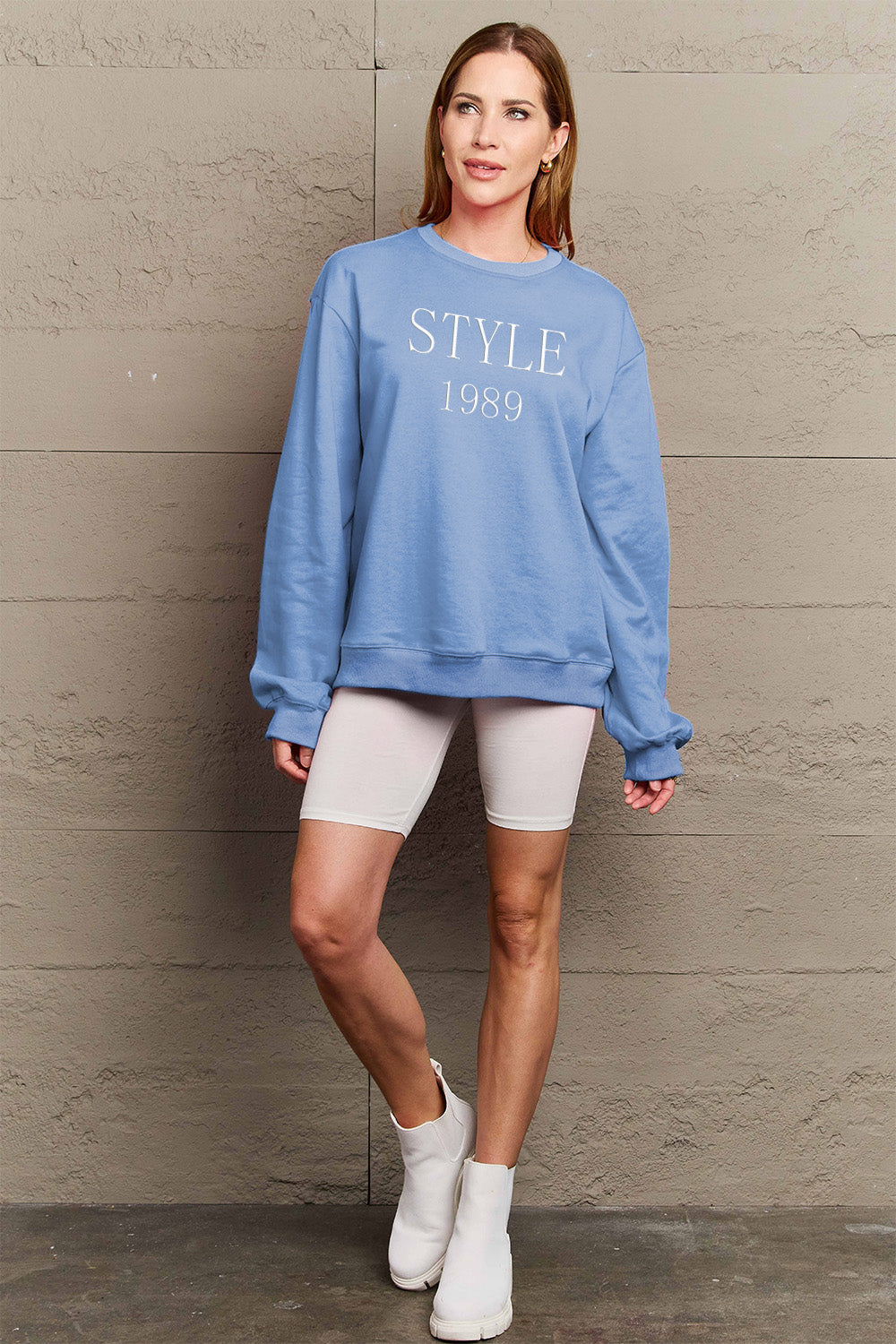 Simply Love Full Size STYLE 1989 Graphic Sweatshirt-Jewearrings