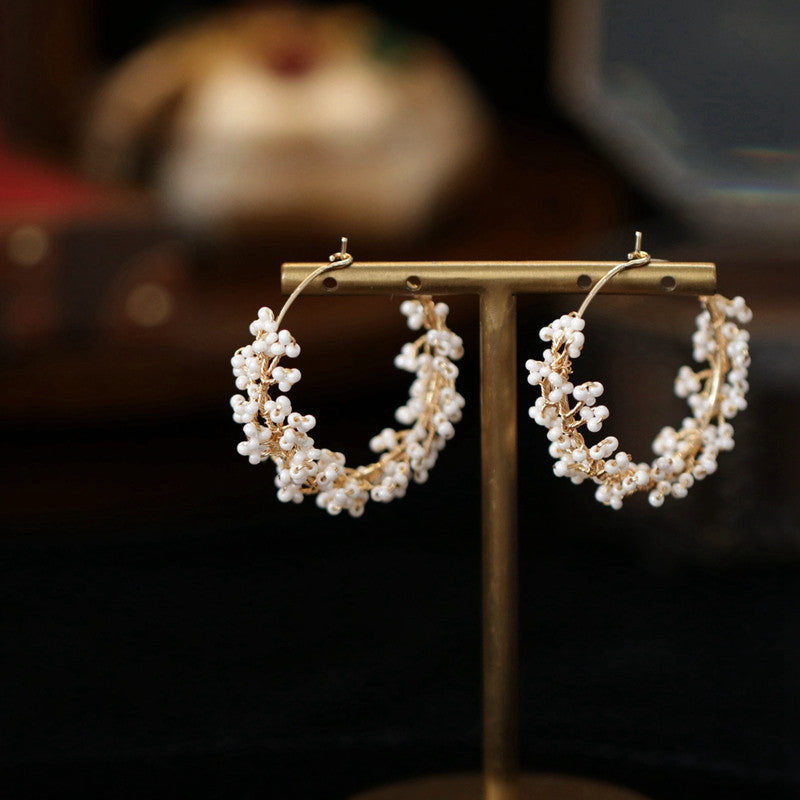 Women's Fashion Vintage Large Hoop Earrings-Jewearrings