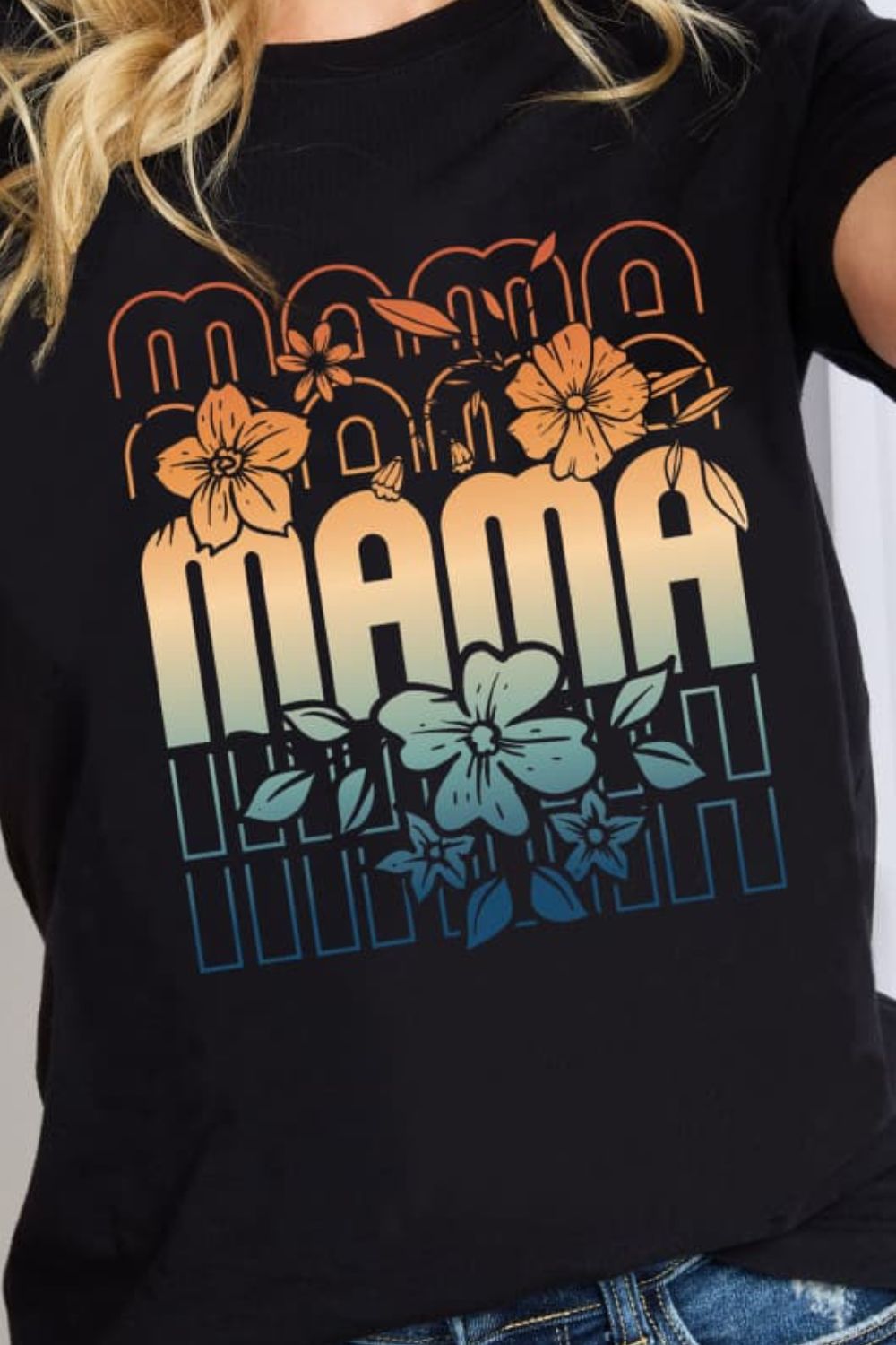 Simply Love Full Size MAMA Graphic Cotton T-Shirt-Jewearrings