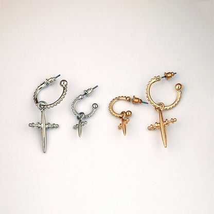 Simple Cross Earrings Women's Graceful And Cute Metal Earrings-Jewearrings