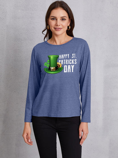 HAPPY ST. PATRICK'S DAY Round Neck T-Shirt-Jewearrings