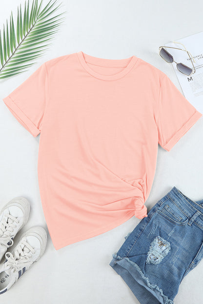 Rabbit Round Neck Short Sleeve T-Shirt-Jewearrings