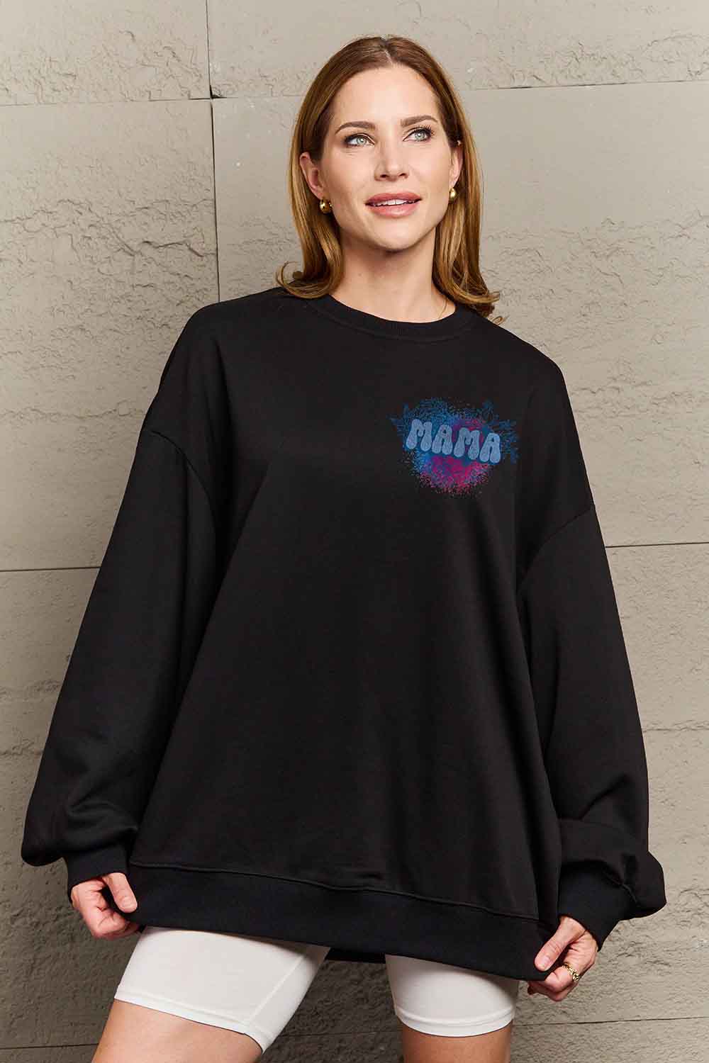 Simply Love Simply Love Full Size MAMA Graphic Sweatshirt-Jewearrings