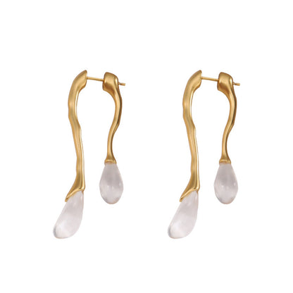 Women's All Match Silver Luxury Sense Earrings-Jewearrings