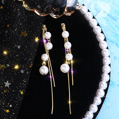 Pearl Temperament Ear Jewelry Earrings-Jewearrings