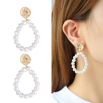 Women's Graceful And Fashionable Pearl Earrings-Jewearrings