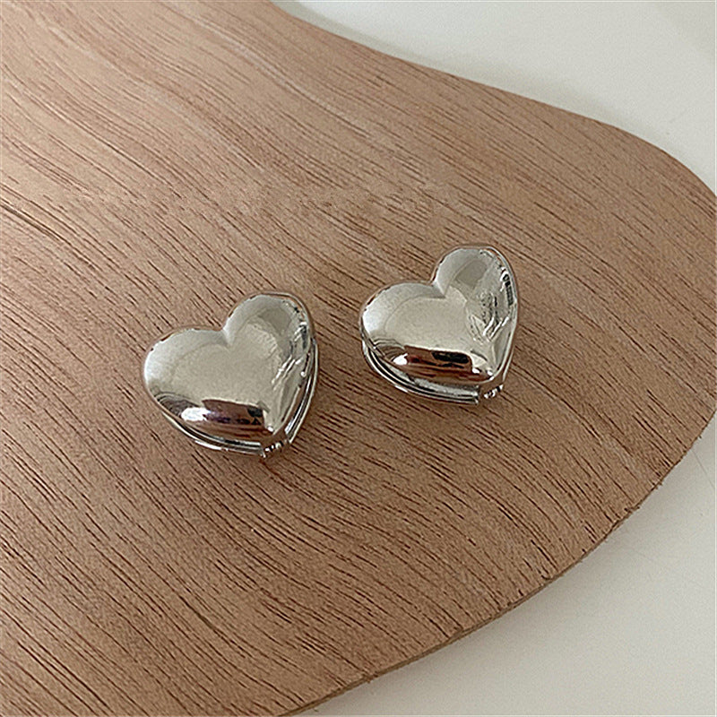 Three-dimensional Love Ear Clip Female Fashion Sweet Personalized Earrings-Jewearrings