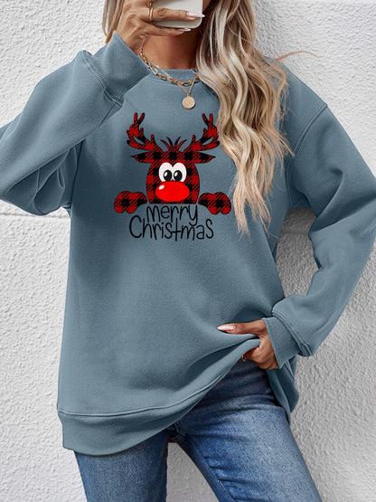 MERRY CHRISTMAS Graphic Sweatshirt-Jewearrings