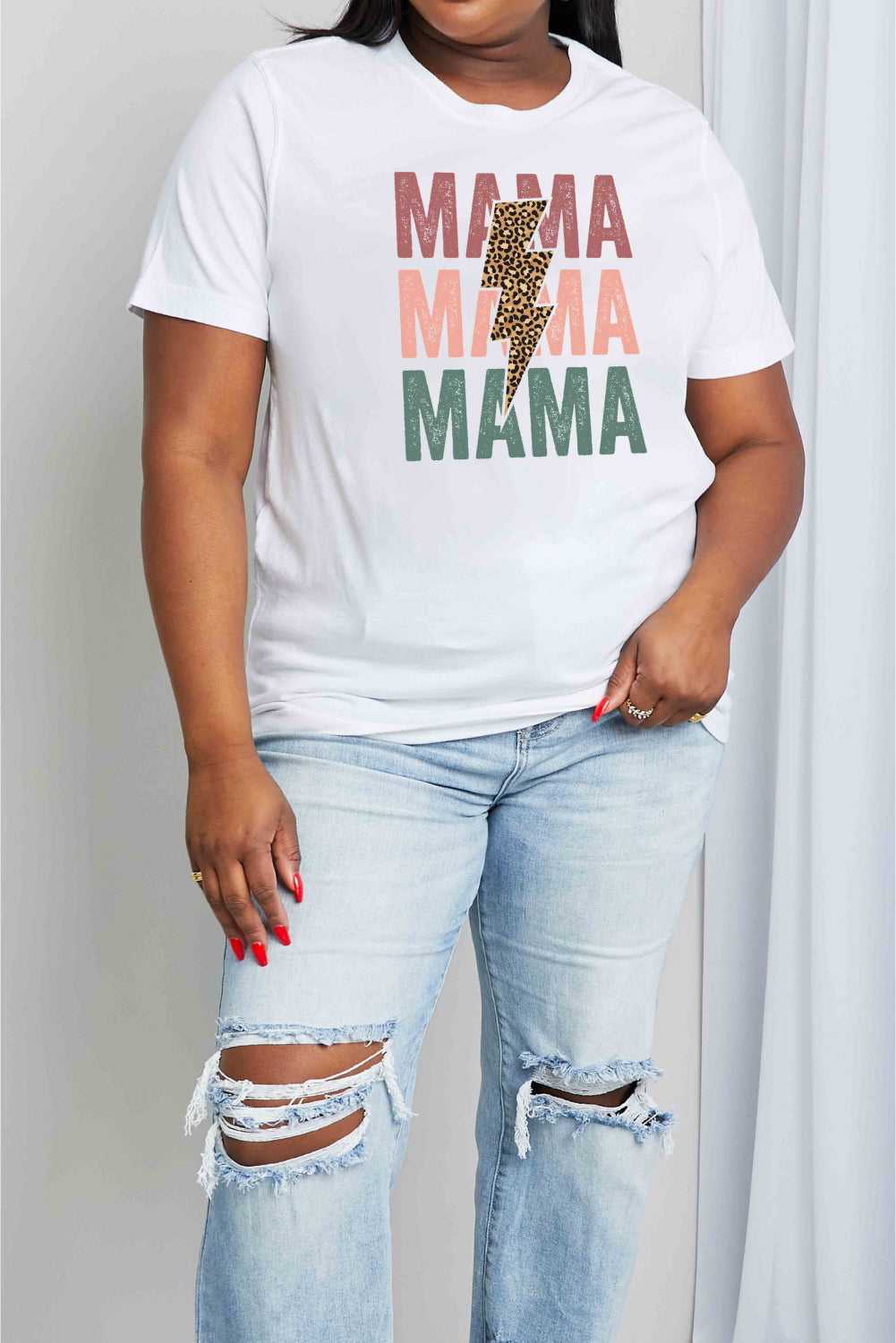 Simply Love Simply Love Full Size MAMA Graphic Cotton T-Shirt-Jewearrings