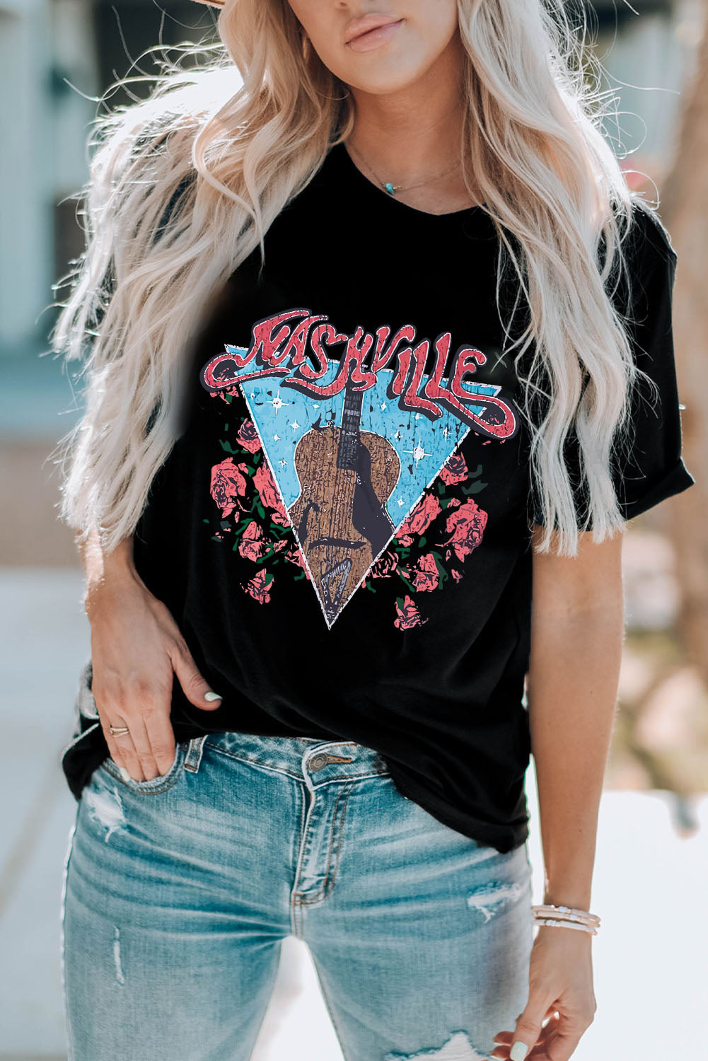 NASHVILLE Graphic T-Shirt-Jewearrings