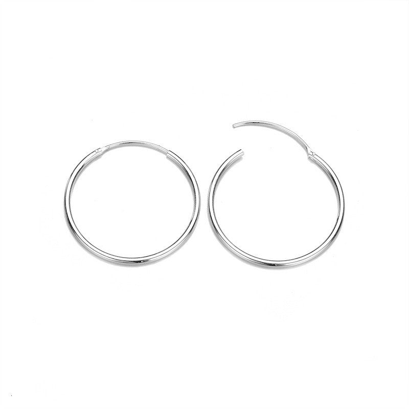 Stainless Steel Ear Hoop 316L Simple Gold-Plated Earrings-Jewearrings