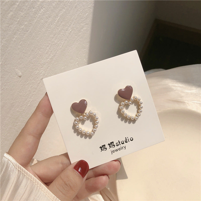 Pearl Earrings Women's Ins Style Simple And Advanced-Jewearrings